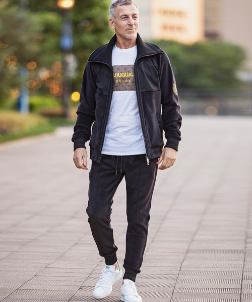 1piu1uguale3 RELAX（ウノピュウノウグァーレトレリラックス）の「1PIU1UGUALE3 RELAX(ウノピゥウノウグァーレトレ)ボックスロゴ立体刺繍Tシャツ（Tシャツ/カットソー・メンズ・ホワイト×ブラック/ブラック/ホワイト/グレー・S/XL/L/XXL/M）」の9枚目の写真