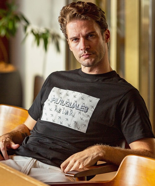 1piu1uguale3 RELAX（ウノピュウノウグァーレトレリラックス）の「1PIU1UGUALE3 RELAX(ウノピゥウノウグァーレトレ)ボックスロゴ立体刺繍Tシャツ（Tシャツ/カットソー・メンズ・ホワイト×ブラック/ブラック/ホワイト/グレー・S/XL/L/XXL/M）」の12枚目の写真