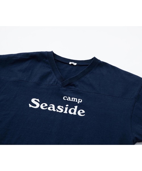 SEA（シー）の「VINTAGE 4XL Vネック FOOTBALL TEE (camp