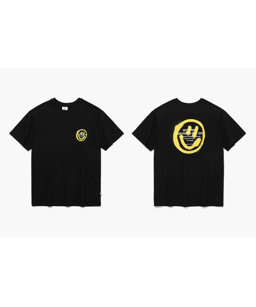 ISTKUNST(イストクンスト)の「『ISTKUNST/イストクンスト』LOGO&SMILEY TEE/ロゴ&スマイルプリント 半袖Tシャツ(Tシャツ/カットソー・レディース・ホワイト/ライトブルー/ブラック/パープル/ネイビー/ライトグリーン/ライトグレー・M/L)」の20枚目の写真