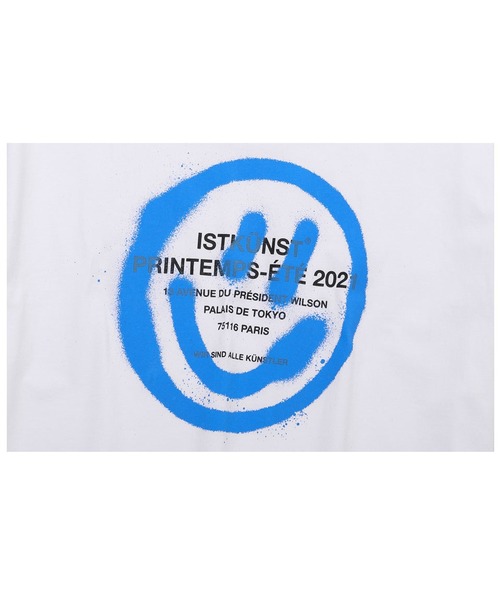 ISTKUNST(イストクンスト)の「『ISTKUNST/イストクンスト』LOGO&SMILEY TEE/ロゴ&スマイルプリント 半袖Tシャツ(Tシャツ/カットソー・レディース・ホワイト/ライトブルー/ブラック/パープル/ネイビー/ライトグリーン/ライトグレー・M/L)」の16枚目の写真