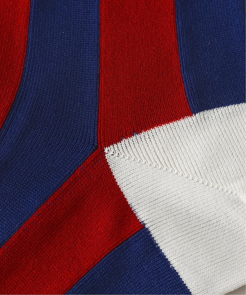 MARCOMONDE（マルコモンド）の「【MARCOMONDE / マルコモンド】 マルチストライプ（ソックス/靴下・メンズ・レッド/オレンジ/グリーン・FREE）」の6枚目の写真