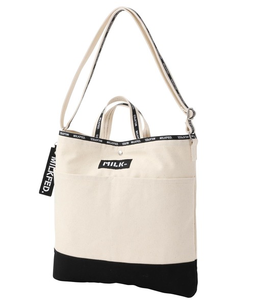 MILKFED.（ミルクフェド）の「LOGO TAPE SHOULDER BAG（ショルダーバッグ・レディース・ホワイト/ブラック/レッド/ピンク・ONE SIZE）」の14枚目の写真