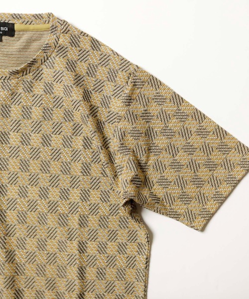 MEN'S BIGI（メンズビギ）の「ジャガード編みエスニックカットソー（Tシャツ/カットソー・メンズ・ブラウン/イエロー/ブルー/グリーン・01/02/03）」の10枚目の写真