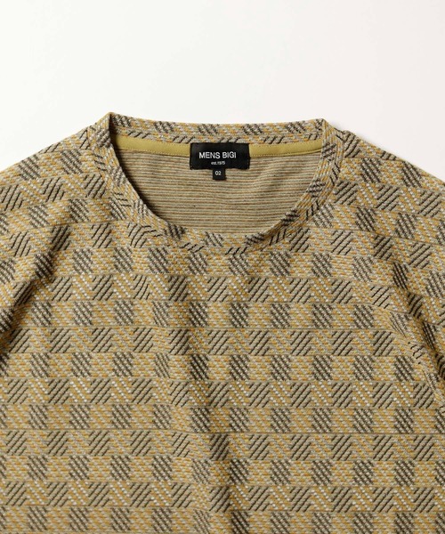 MEN'S BIGI（メンズビギ）の「ジャガード編みエスニックカットソー（Tシャツ/カットソー・メンズ・ブラウン/イエロー/ブルー/グリーン・01/02/03）」の9枚目の写真