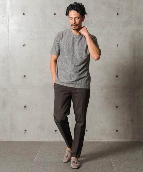 MEN'S BIGI（メンズビギ）の「ジャガード編みエスニックカットソー（Tシャツ/カットソー・メンズ・ブラウン/イエロー/ブルー/グリーン・01/02/03）」の20枚目の写真