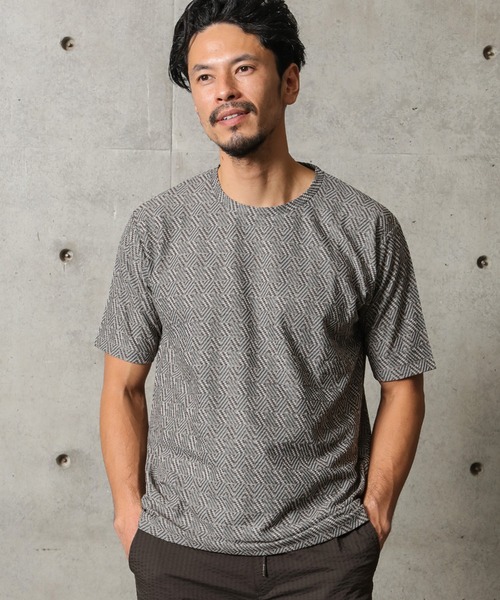 MEN'S BIGI（メンズビギ）の「ジャガード編みエスニックカットソー（Tシャツ/カットソー・メンズ・ブラウン/イエロー/ブルー/グリーン・01/02/03）」の21枚目の写真