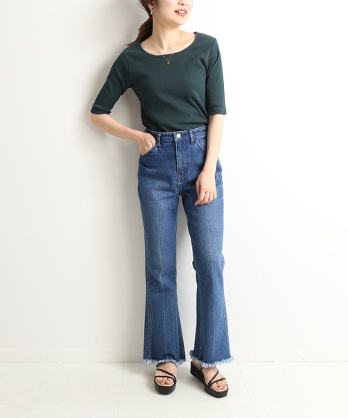 SLOBE IENA(スローブイエナ)の「SLOBE IENA プラットフォームサンダル◆(サンダル・レディース・ホワイト/ブラック・23.5cm/24cm/24.5cm/22.5cm/23cm)」の22枚目の写真