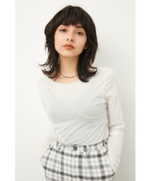 LAGUA GEM | RANDOM LINE TOPS(Tシャツ/カットソー)