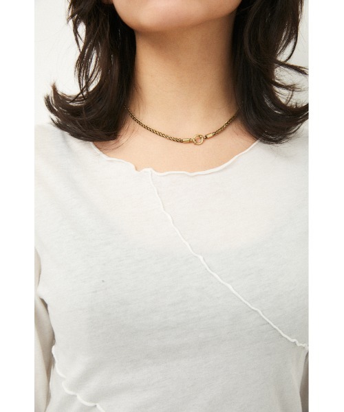 LAGUA GEM（ラグアジェム）の「RANDOM LINE TOPS（Tシャツ/カットソー・レディース・ホワイト/ブラック・FREE）」の13枚目の写真