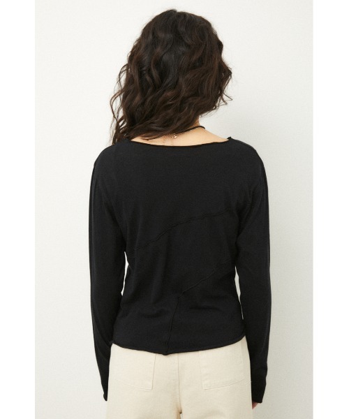 LAGUA GEM（ラグアジェム）の「RANDOM LINE TOPS（Tシャツ/カットソー・レディース・ホワイト/ブラック・FREE）」の21枚目の写真