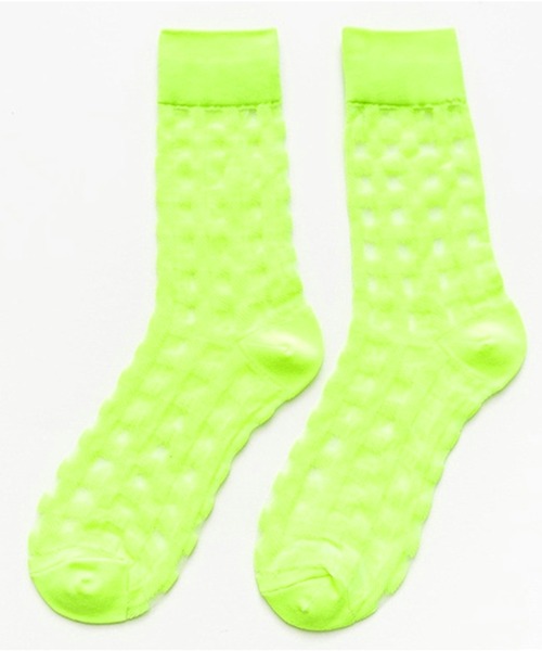 「kakko」(カッコ)の「レディース チェックシースルーソックス靴下 クルー丈(ソックス/靴下・レディース・J/K/F/C/A/H/G/B/E/I/D・FREE)」の10枚目の写真