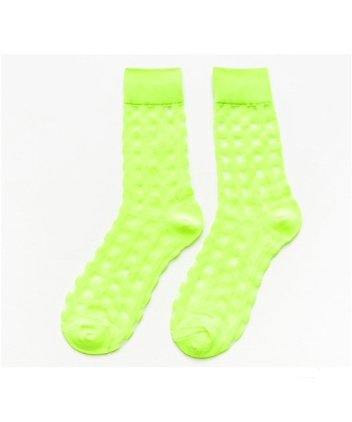 「kakko」(カッコ)の「レディース チェックシースルーソックス靴下 クルー丈(ソックス/靴下・レディース・J/K/F/C/A/H/G/B/E/I/D・FREE)」の16枚目の写真