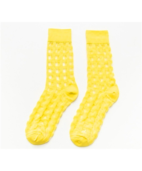 「kakko」(カッコ)の「レディース チェックシースルーソックス靴下 クルー丈(ソックス/靴下・レディース・J/K/F/C/A/H/G/B/E/I/D・FREE)」の13枚目の写真