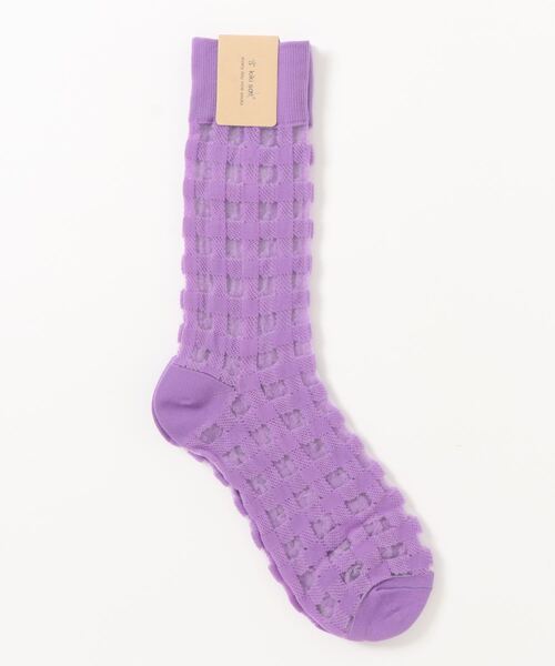 「kakko」(カッコ)の「レディース チェックシースルーソックス靴下 クルー丈(ソックス/靴下・レディース・J/K/F/C/A/H/G/B/E/I/D・FREE)」の18枚目の写真