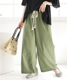 n'OrLABEL | 『風合いリネン混ワイドパンツ』(その他パンツ)