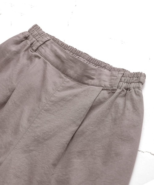 n'OrLABEL（ノアールレーベル）の「【廃盤】『風合いリネン混ワイドパンツ』（その他パンツ・レディース・カーキ/モカ/ネイビー/ブラック・2/1）」の9枚目の写真