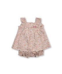 Tartine et Chocolat（タルティーヌエショコラ）の「Tartine et Chocolat/日本製リバティプリントフラワーブルマ付きワンピース (70～90cm)（ワンピース・キッズ）」