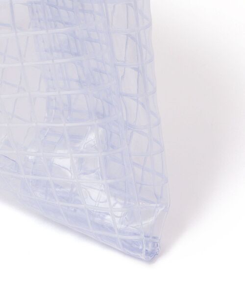 The Container Shop（ザ コンテナショップ）の「The Container Shop: PVC マルシェバッグ◇（ハンドバッグ・レディース・ホワイト/オレンジ・ONE SIZE）」の3枚目の写真