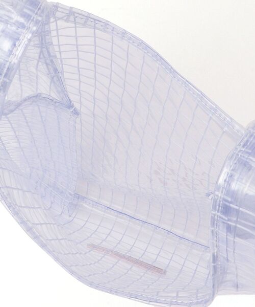 The Container Shop（ザ コンテナショップ）の「The Container Shop: PVC マルシェバッグ◇（ハンドバッグ・レディース・ホワイト/オレンジ・ONE SIZE）」の7枚目の写真