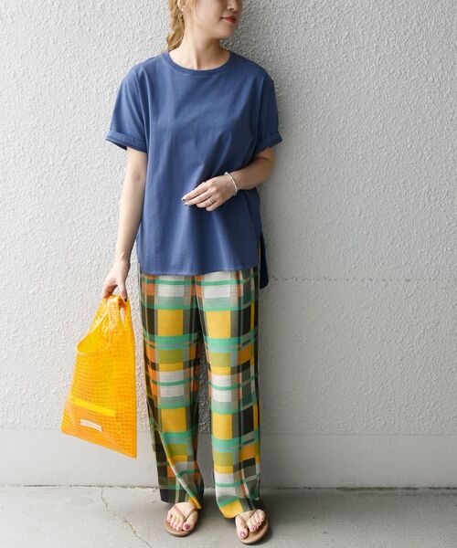 The Container Shop（ザ コンテナショップ）の「The Container Shop: PVC マルシェバッグ◇（ハンドバッグ・レディース・ホワイト/オレンジ・ONE SIZE）」の8枚目の写真