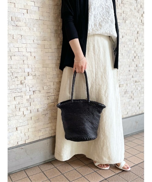 BEARDSLEY（ビアズリー）の「《dragon / ドラゴン》レザーメッシュバッグ（トートバッグ・レディース・キャメル/ブラック・FREE）」の3枚目の写真