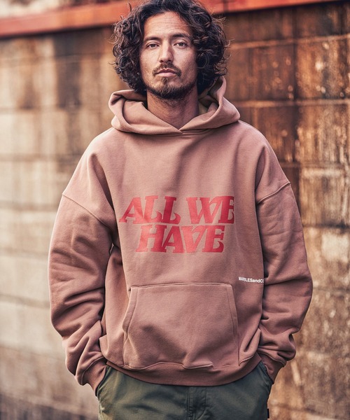 MARBLES（マーブルズ）の「mpa2574-16oz PARKA (WE HAVE ) パーカー（パーカー・メンズ・ブラウン/パープル/アイボリー・XL/L/S/M）」の8枚目の写真