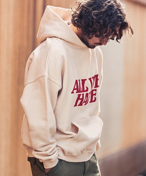 MARBLES（マーブルズ）の「mpa2574-16oz PARKA (WE HAVE ) パーカー（パーカー・メンズ・ブラウン/パープル/アイボリー・XL/L/S/M）」の12枚目の写真