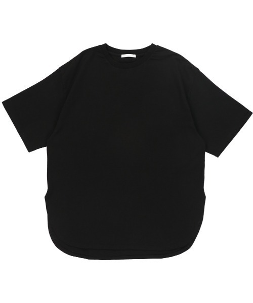 SPINNS（スピンズ）の「【ゆったりシルエット】サイドスリットデザイン 無地ビッグTシャツ（Tシャツ/カットソー・レディース・チャコール/ベージュ/ブラック/カーキ/オフホワイト/モカ・ONESIZE）」の12枚目の写真