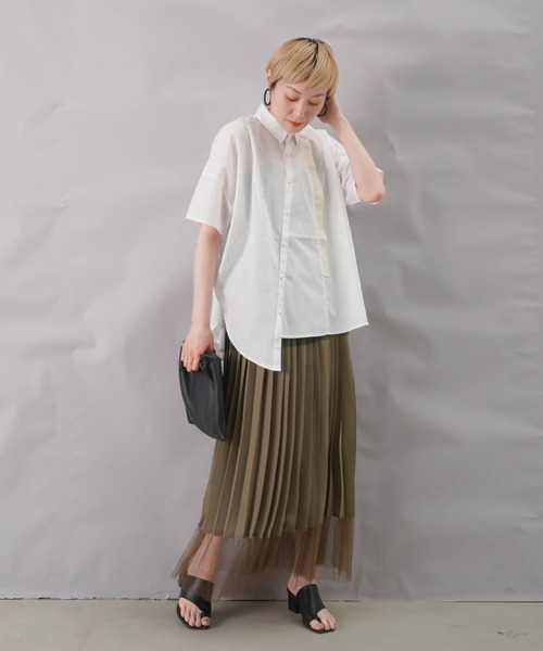 BLANC basque ブランバスク 配色テープシャツ blanc basque（ブランバスク）の「BLANC basque ブランバスク