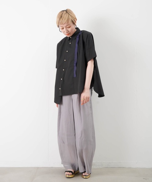 BLANC basque ブランバスク 配色テープシャツ blanc basque（ブランバスク）の「BLANC basque ブランバスク