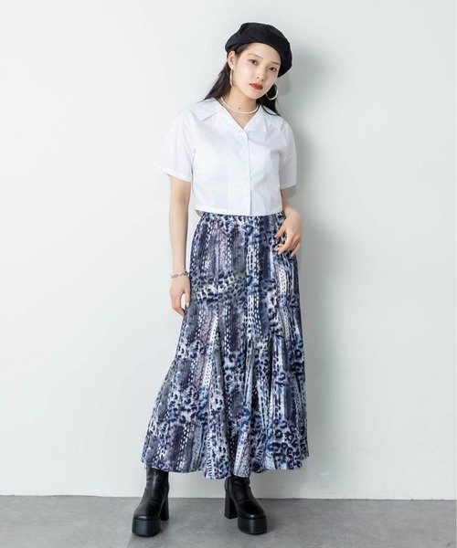 RASVOA（ラスボア）の「マルチ切替マーメイドスカート（スカート・レディース・ベージュ/ブルー・FREE）」の22枚目の写真