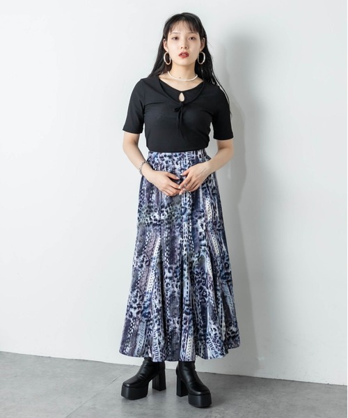 RASVOA（ラスボア）の「マルチ切替マーメイドスカート（スカート・レディース・ベージュ/ブルー・FREE）」の20枚目の写真