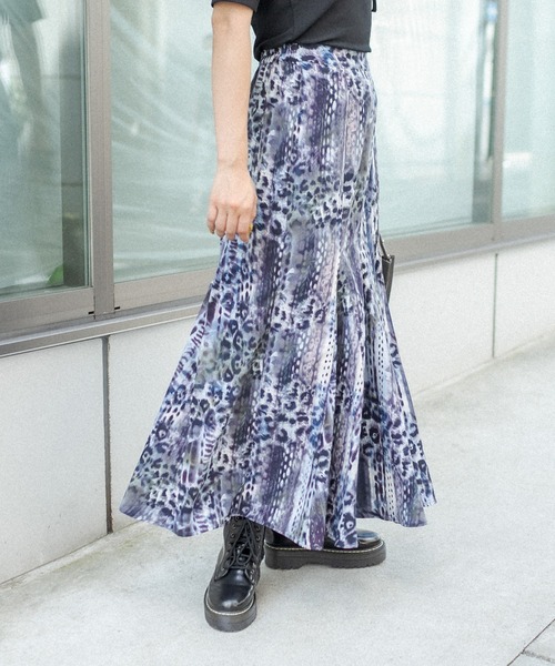 RASVOA（ラスボア）の「マルチ切替マーメイドスカート（スカート・レディース・ベージュ/ブルー・FREE）」の5枚目の写真