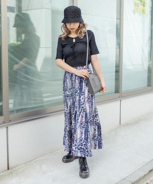 RASVOA（ラスボア）の「マルチ切替マーメイドスカート（スカート・レディース・ベージュ/ブルー・FREE）」の7枚目の写真