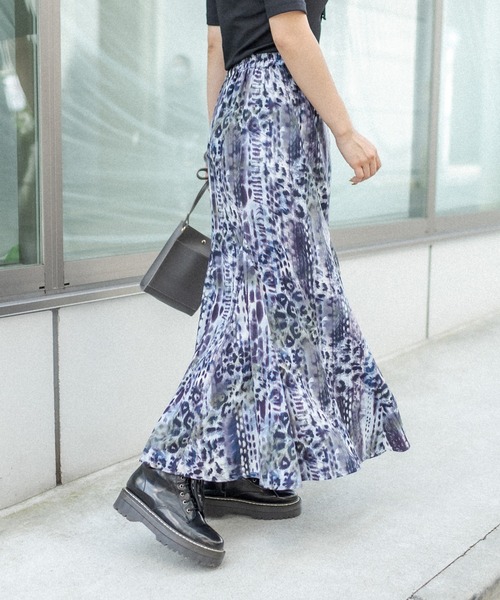 RASVOA（ラスボア）の「マルチ切替マーメイドスカート（スカート・レディース・ベージュ/ブルー・FREE）」の6枚目の写真