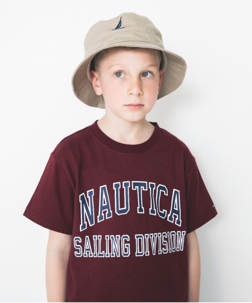 NAUTICA（ノーティカ）の「【NAUTICA/ノーティカ】カレッジロゴTシャツ（Tシャツ/カットソー・キッズ・レッド/オフホワイト/ネイビー・130cm/150cm/100cm/120cm/140cm/110cm）」の3枚目の写真