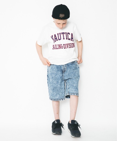 NAUTICA（ノーティカ）の「【NAUTICA/ノーティカ】カレッジロゴTシャツ（Tシャツ/カットソー・キッズ・レッド/オフホワイト/ネイビー・130cm/150cm/100cm/120cm/140cm/110cm）」の9枚目の写真