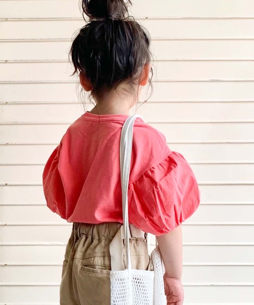 CIAOPANIC TYPY（チャオパニックティピー）の「【KIDS】ボリュームフリルTee（Tシャツ/カットソー・キッズ・グレー/ブラック/ピンク・X-LARGE/SMALL/MEDIUM/LARGE/XX-LARGE）」の15枚目の写真