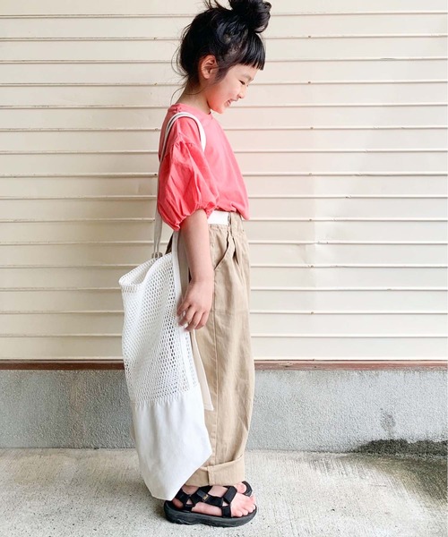 CIAOPANIC TYPY（チャオパニックティピー）の「【KIDS】ボリュームフリルTee（Tシャツ/カットソー・キッズ・グレー/ブラック/ピンク・X-LARGE/SMALL/MEDIUM/LARGE/XX-LARGE）」の16枚目の写真