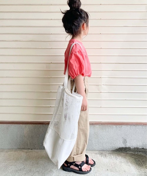 CIAOPANIC TYPY（チャオパニックティピー）の「【KIDS】ボリュームフリルTee（Tシャツ/カットソー・キッズ・グレー/ブラック/ピンク・X-LARGE/SMALL/MEDIUM/LARGE/XX-LARGE）」の17枚目の写真