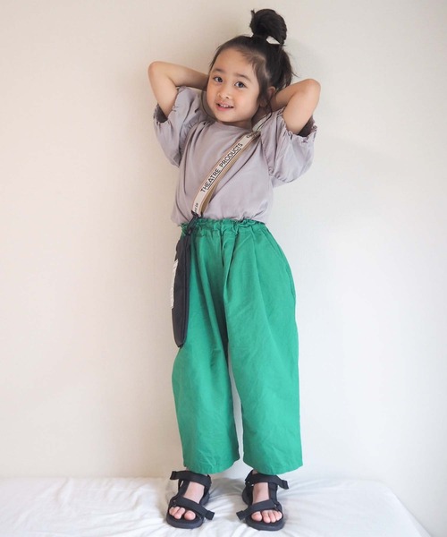 CIAOPANIC TYPY（チャオパニックティピー）の「【KIDS】ボリュームフリルTee（Tシャツ/カットソー・キッズ・グレー/ブラック/ピンク・X-LARGE/SMALL/MEDIUM/LARGE/XX-LARGE）」の13枚目の写真