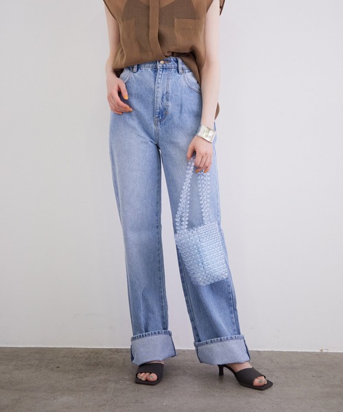 ROLLA'S（ローラス）の「【ROLLA'S】 HEIDI デニム（デニムパンツ・レディース・サックスブルー・36/34）」の4枚目の写真