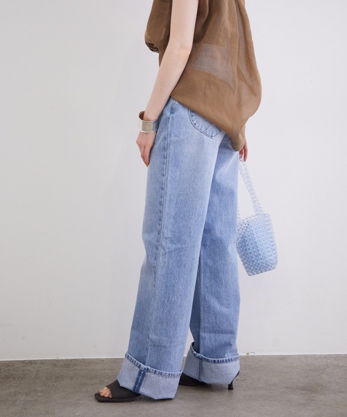 ROLLA'S（ローラス）の「【ROLLA'S】 HEIDI デニム（デニムパンツ・レディース・サックスブルー・36/34）」の5枚目の写真