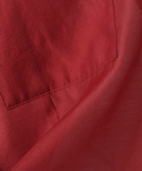 LOWRYS FARM（ローリーズファーム）の「オーガンジーショートシャツＳＳ　957500（シャツ/ブラウス・レディース・オフホワイト/ブラック/グリーン/レッド・FREE）」の15枚目の写真