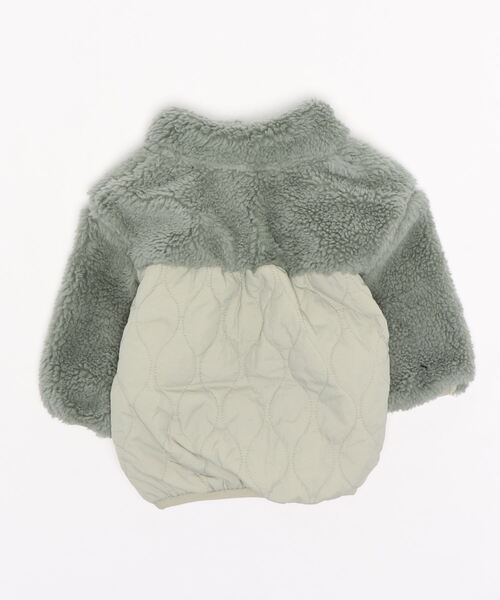 MAKE YOUR DAY（メイクユアデイ）の「ボアキルト切替ブルゾン■80～140cm（ブルゾン・キッズ・ブラウン/カーキ/ミント・90/100/80/120/110/130/140）」の20枚目の写真