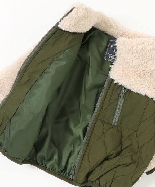 MAKE YOUR DAY（メイクユアデイ）の「ボアキルト切替ブルゾン■80～140cm（ブルゾン・キッズ・ブラウン/カーキ/ミント・90/100/80/120/110/130/140）」の11枚目の写真