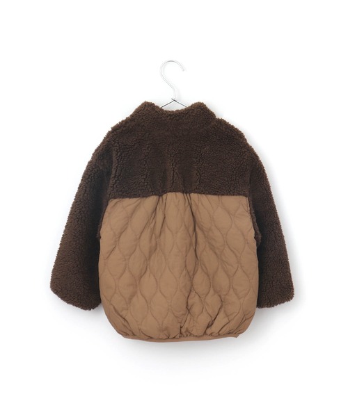 MAKE YOUR DAY（メイクユアデイ）の「ボアキルト切替ブルゾン■80～140cm（ブルゾン・キッズ・ブラウン/カーキ/ミント・90/100/80/120/110/130/140）」の19枚目の写真