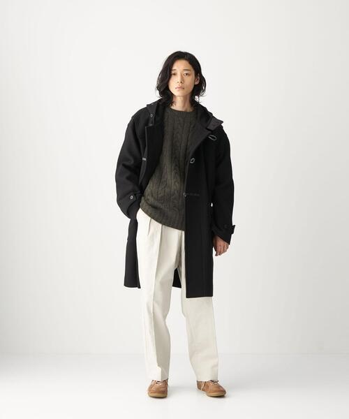 CITEN(シテン)の「<CITEN(シテン)>ウール ダッフルコート(ダッフルコート・メンズ・ブラック/モカ・M/L)」の20枚目の写真