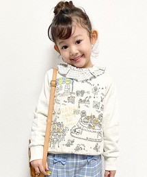 KP | 【日本製】mimiちゃんオレンジレストランモチーフのトレーナー(100-130cm)(スウェット)